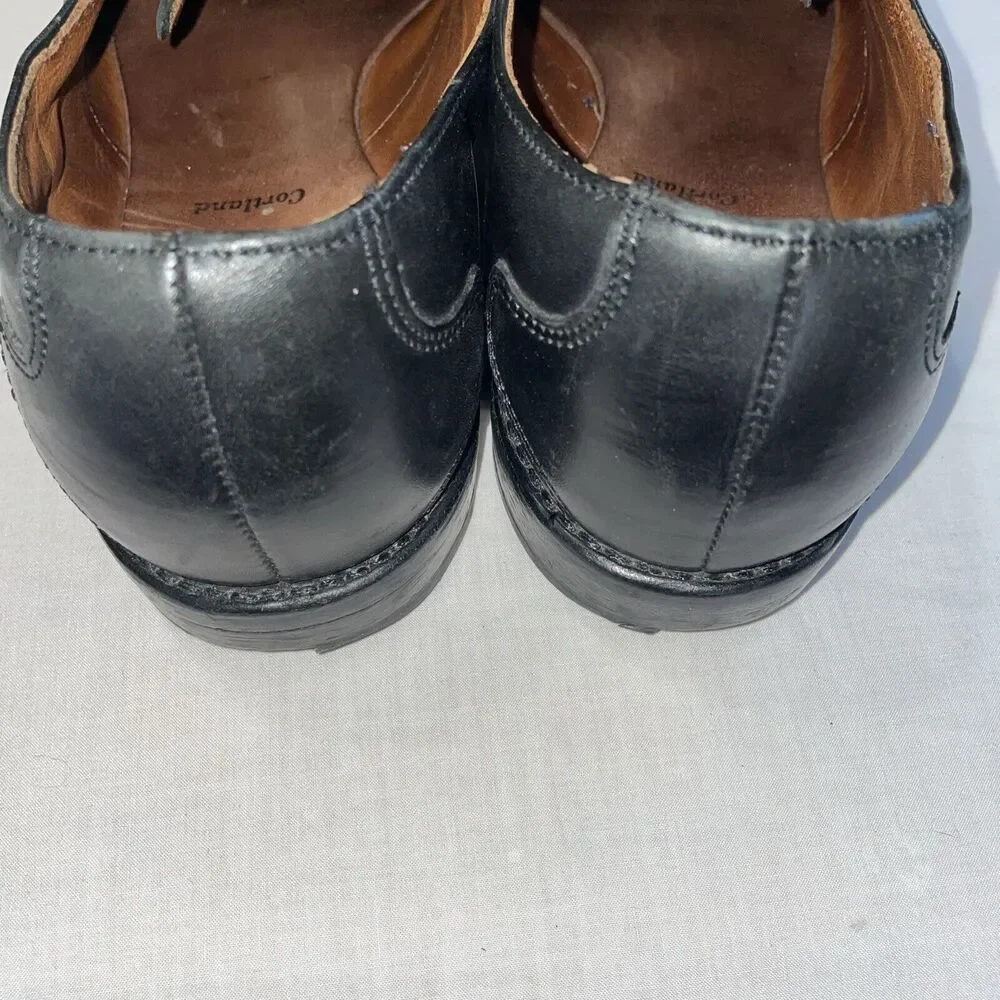Allen Edmonds Cortland Men’s Captoe Dress Shoes Size 9 M Black Leather Oxford